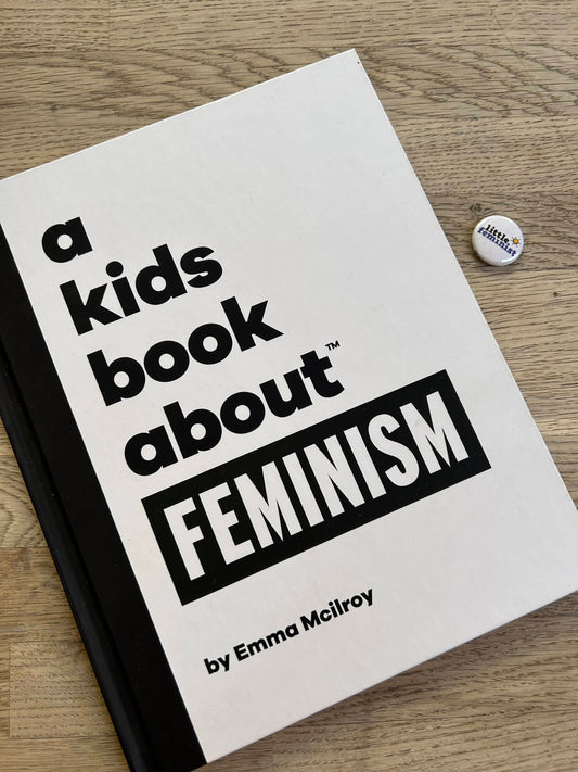 a kids book about FEMINISM + pin
