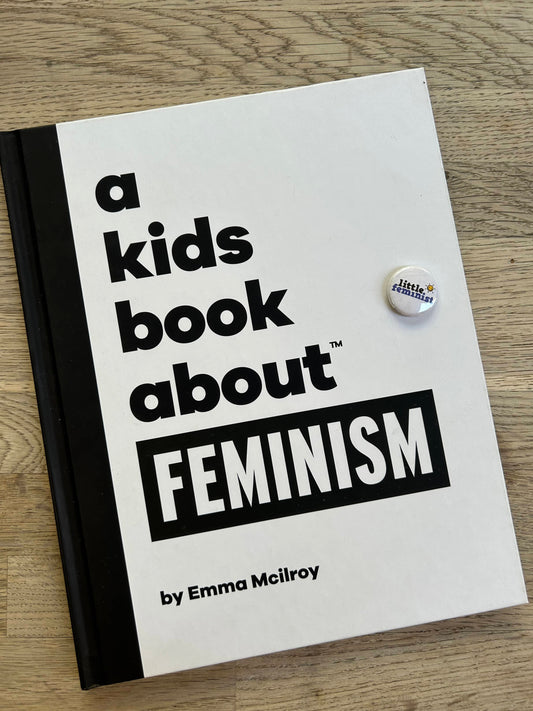 a kids book about FEMINISM + pin