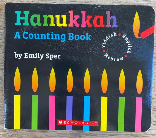 Hanukkah - A Counting Book - Yiddish, English, Hebrew (Pre-Loved)