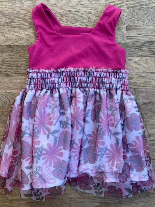Hot Pink Dress (Pre-Loved) Size 18 Months