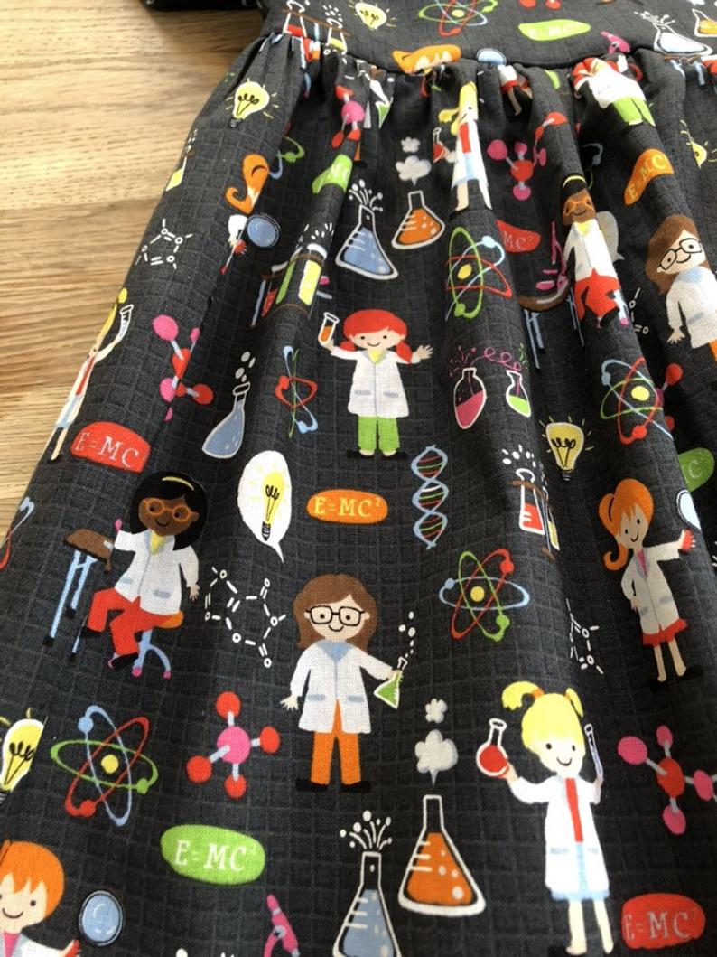 Scientists, Unite! Science Dress (MADE TO ORDER)