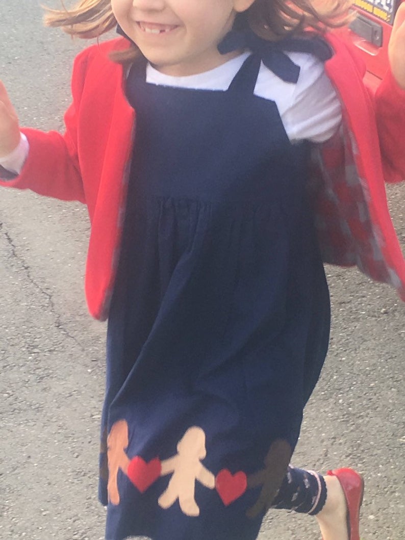 Love Wins Navy Tie Dress (MADE TO ORDER)