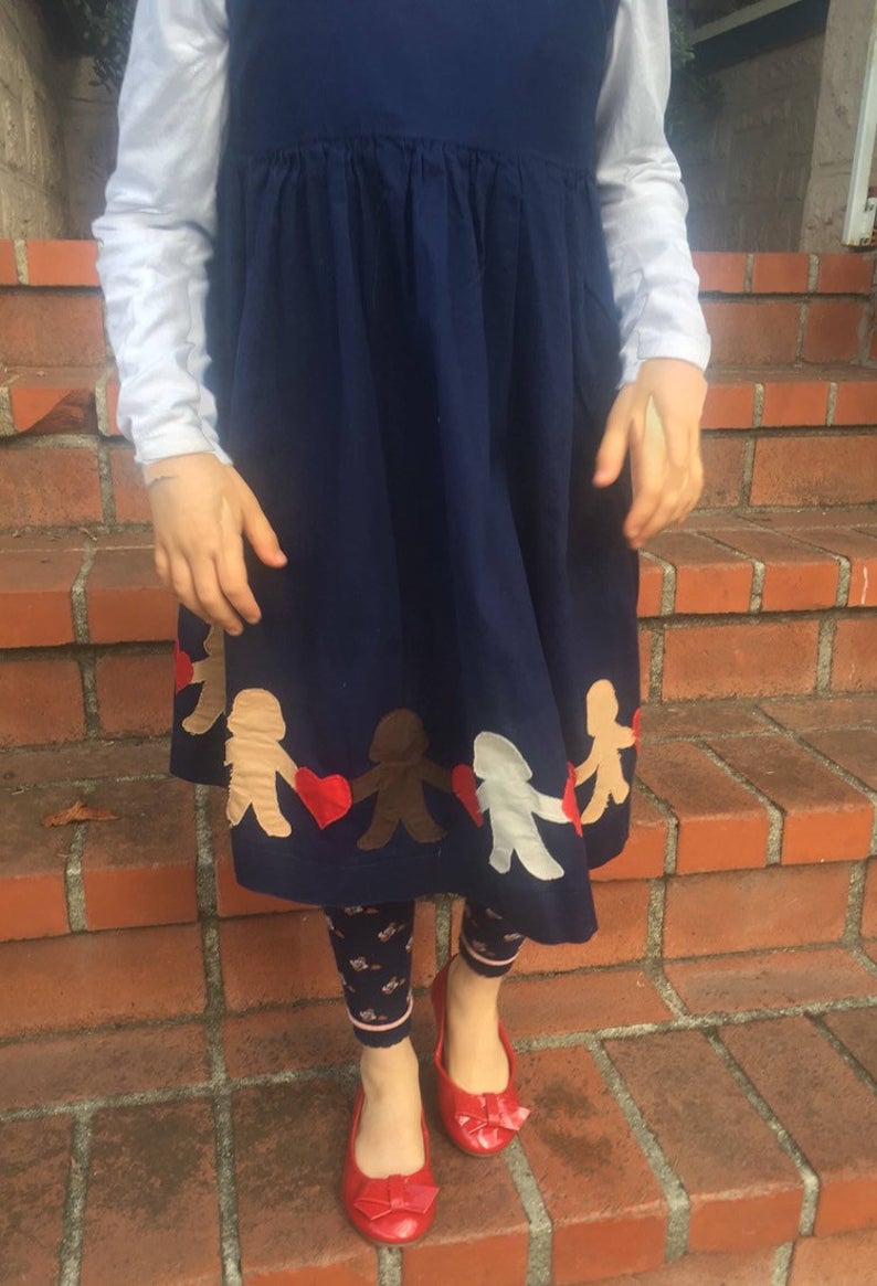 Love Wins Navy Tie Dress (MADE TO ORDER)