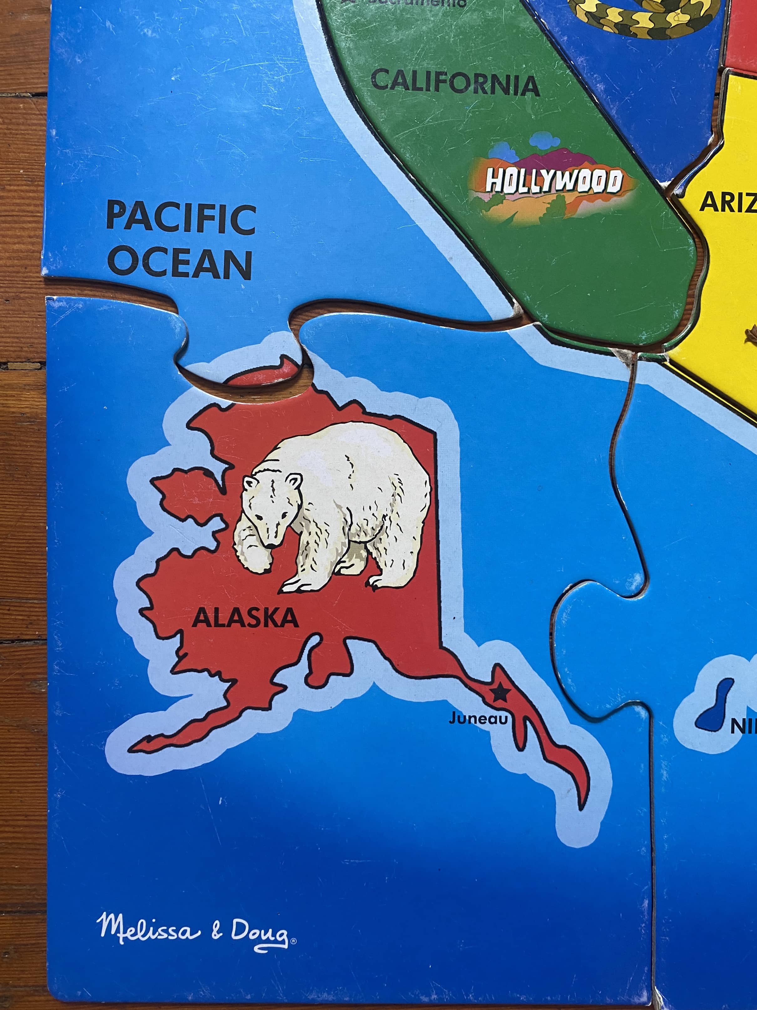 USA Floor Puzzle - Extra LARGE - 51 Jumbo Pieces - Melissa & Doug