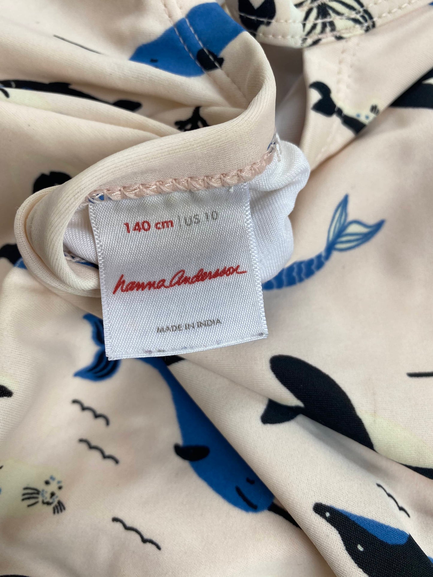 Mermaids - Sea life Bathing Suit (Pre-Loved) Size 10 / 140cm  - Hanna Andersson