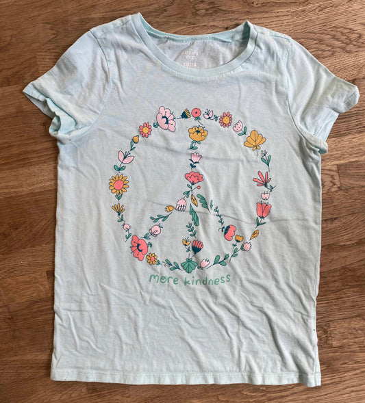 More Kindness Peace T-shirt (Pre-Loved) Size 12 - Carter's