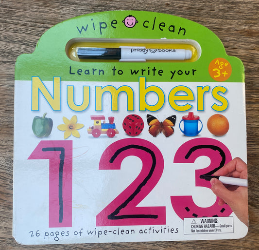 Wipe Clean - Learn to Write Numbers - 1, 2, 3