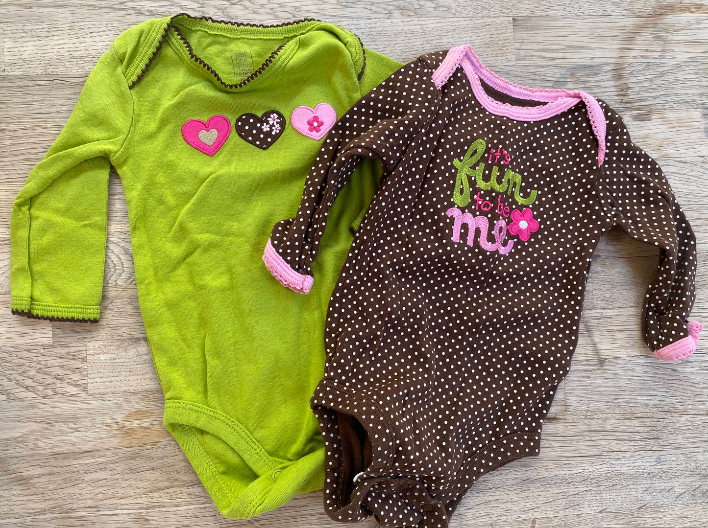 Brown Onesie Set (Pre-Loved) Size 6 Months