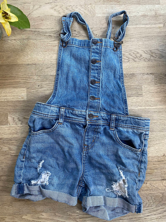 Denim Overall Shorts (Pre-Loved) Size 10/12
