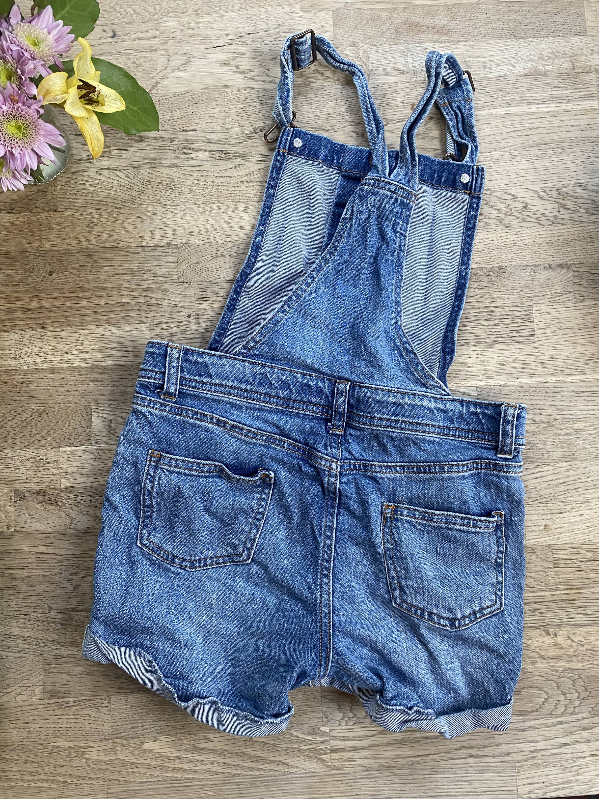 Denim Overall Shorts (Pre-Loved) Size 10/12