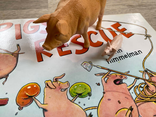 Pigs to the Rescue - Book + Animal