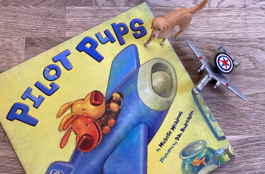 Pilot Pups Book + Dog + Airplane