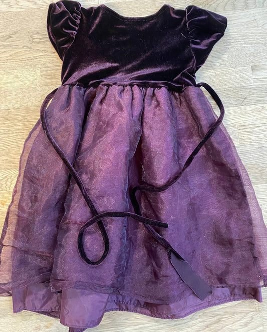 Deep Purple / Plum Holiday Dress (Pre-Loved) Size 2/3t - Tags Missing