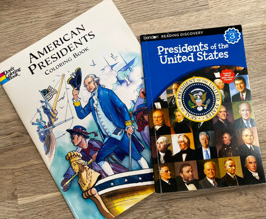 Presidents of the United States - Book + Coloring Book