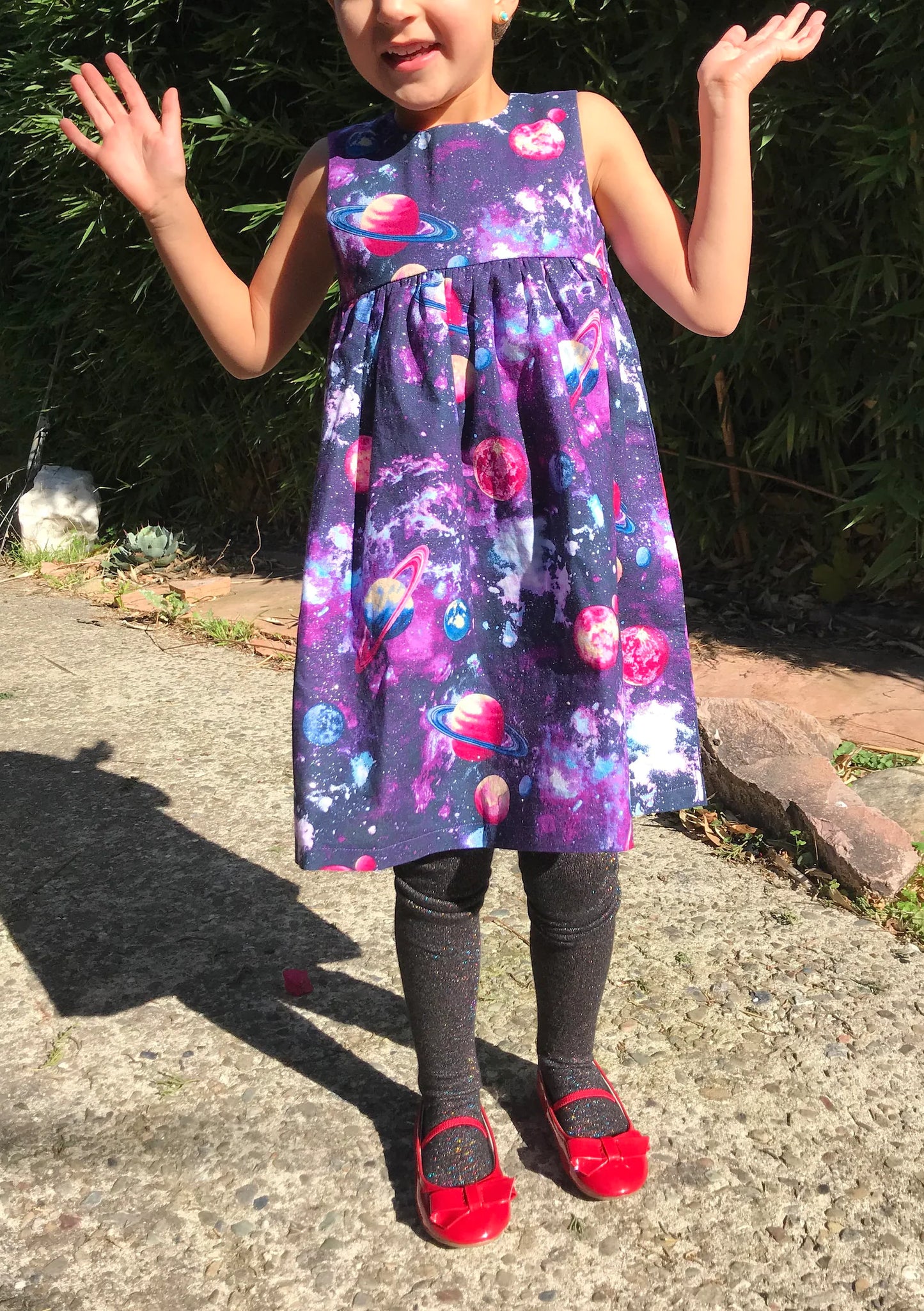 Purple Planets Dress (MADE TO ORDER)