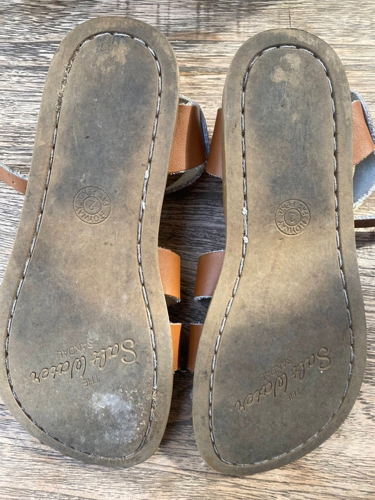 The Salt Water Sandal - Brown Sandals (Pre-Loved) Size 2