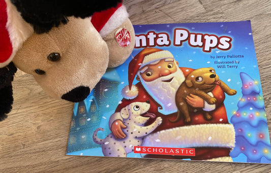 Santa Pups - Book + Singing Stuffed Animals (UNABLE TO SHIP)