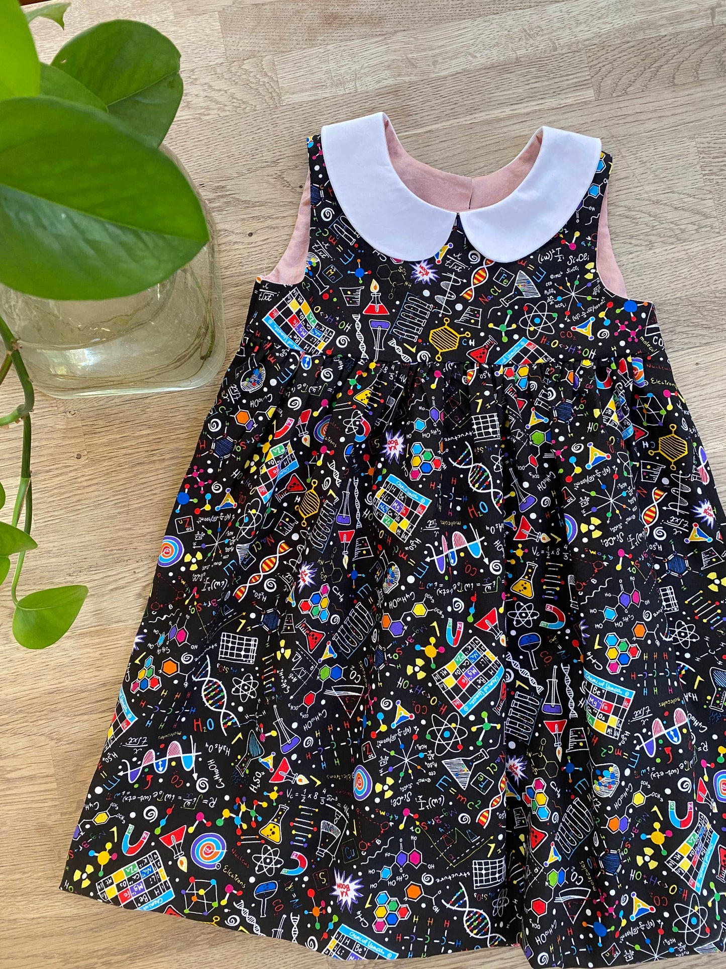 Science Fair Dress with Peter Pan Collar (MADE TO ORDER)