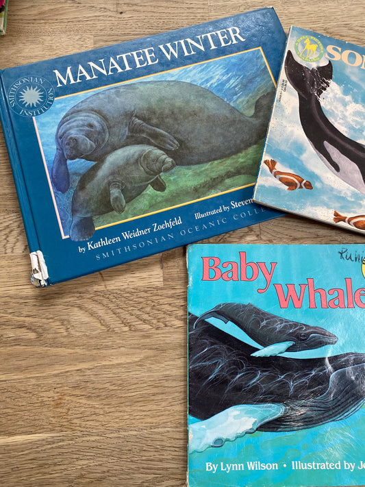 Sea Life Book Pack (Pre-Loved) 3 books - Baby Whale, Song of Sedna, Manatee