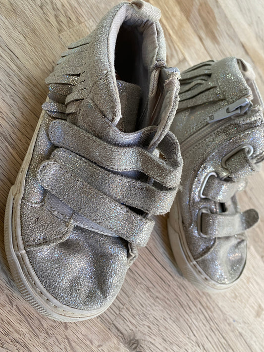 Silver Fringe Shoes (Pre-Loved) Size 10 - Gap Kids -