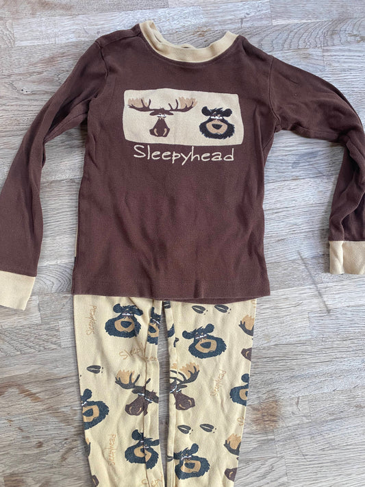 Brown Moose Sleepyhead Pajamas (Pre-Loved) Size 4t by Lazy One