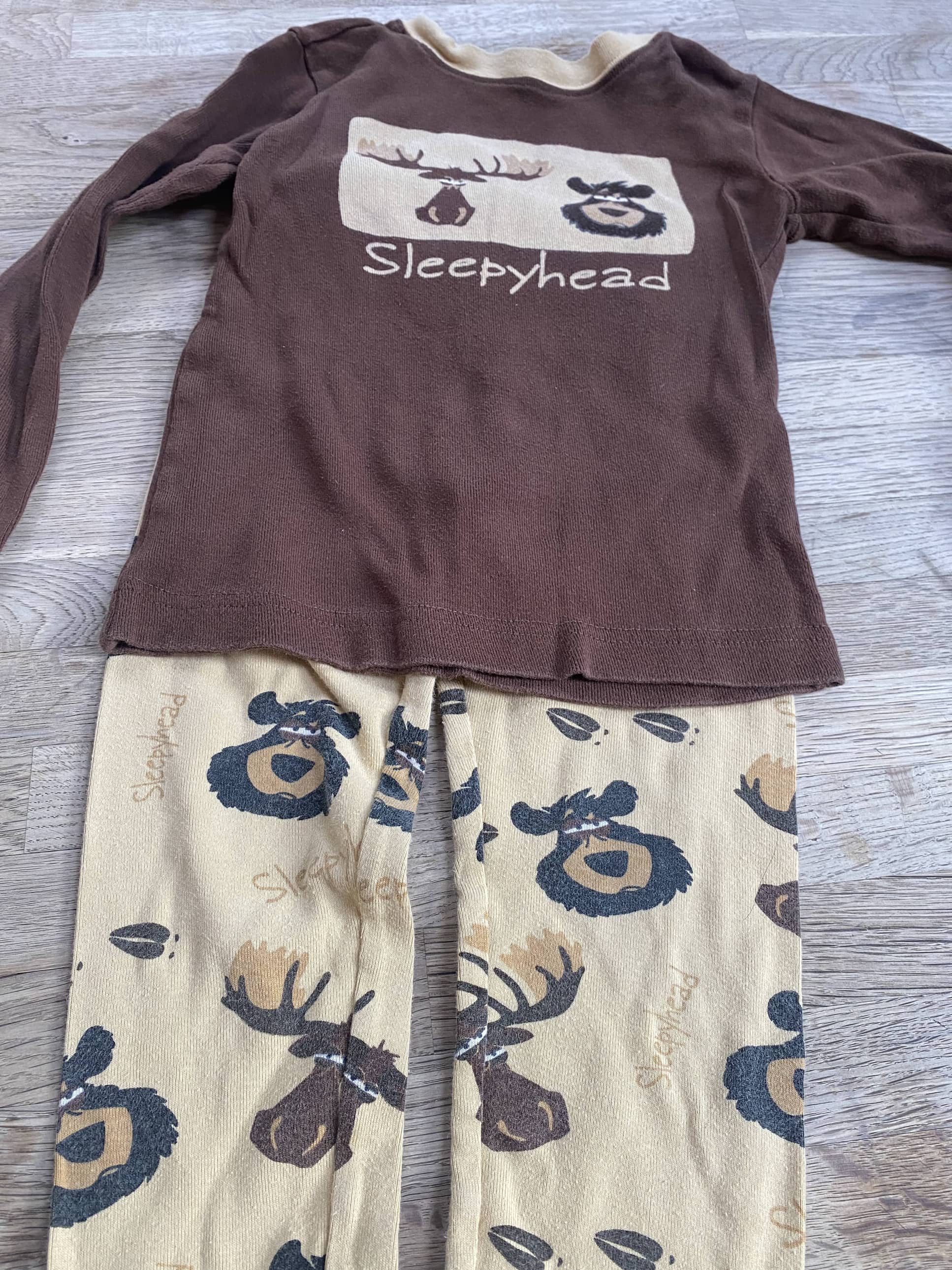 Brown Moose Sleepyhead Pajamas (Pre-Loved) Size 4t by Lazy One