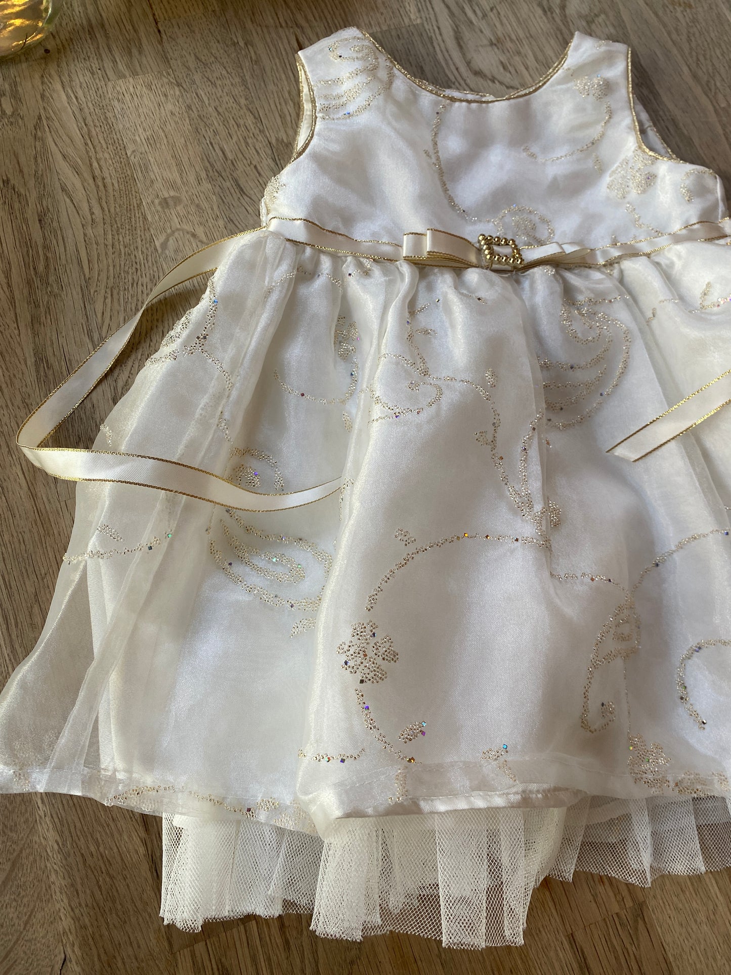 White Sparkle Dress (Pre-Loved) Size 24 Months