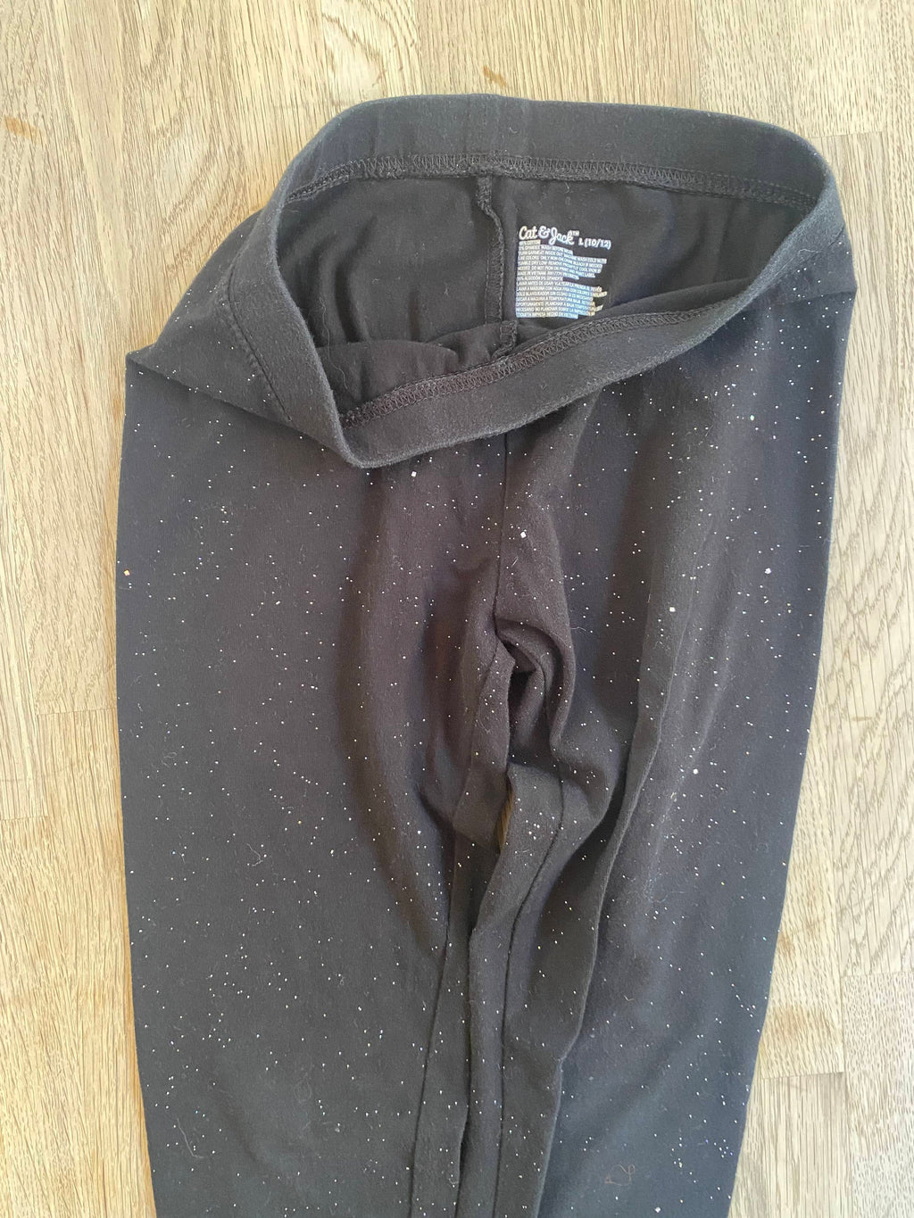 Black Sparkly Pants (Pre-Loved) Size L 10/12 - Cat & Jack