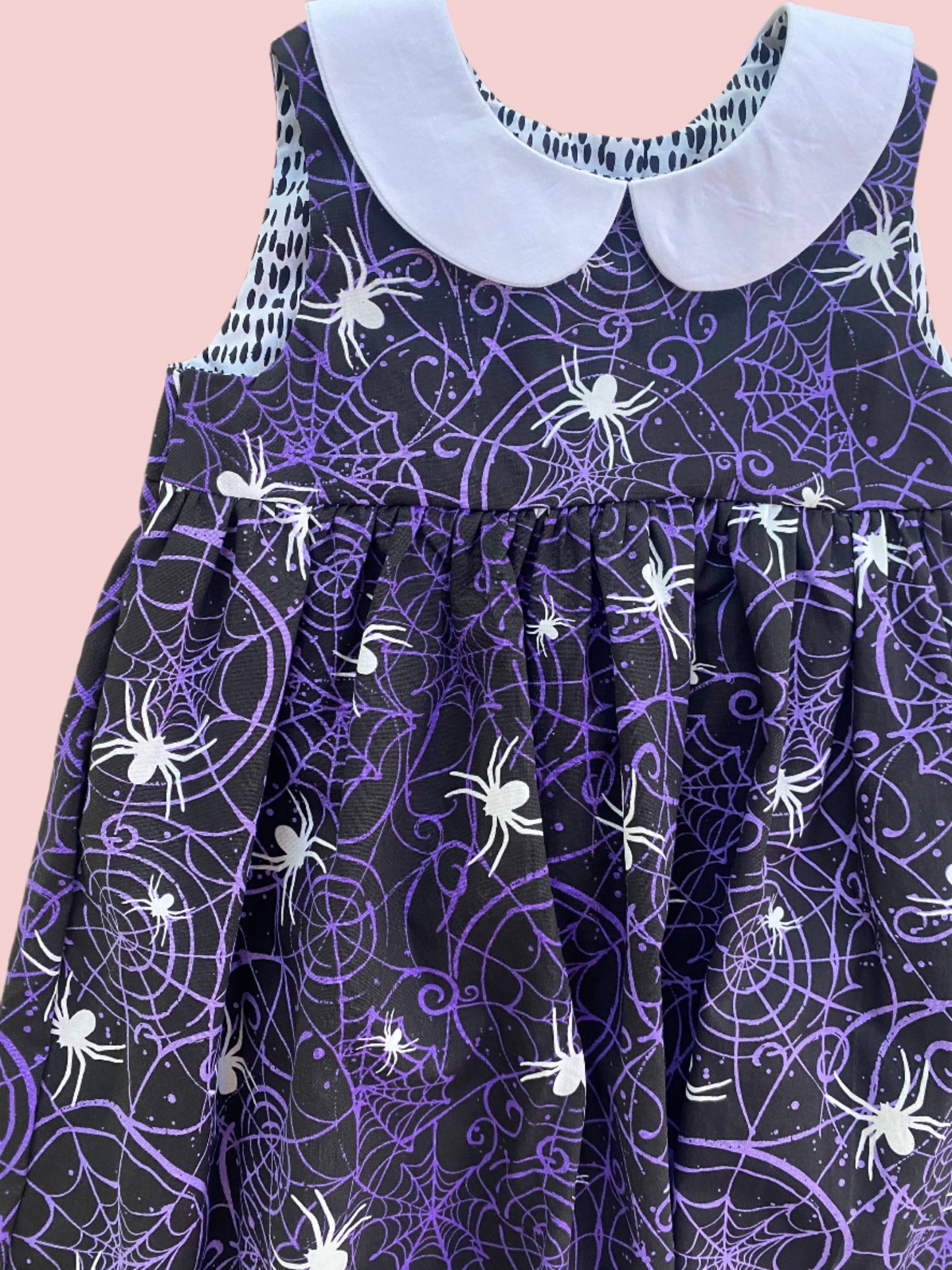 Glow in the Dark Purple & Black Spiders Dress (SAMPLE) Size 5t