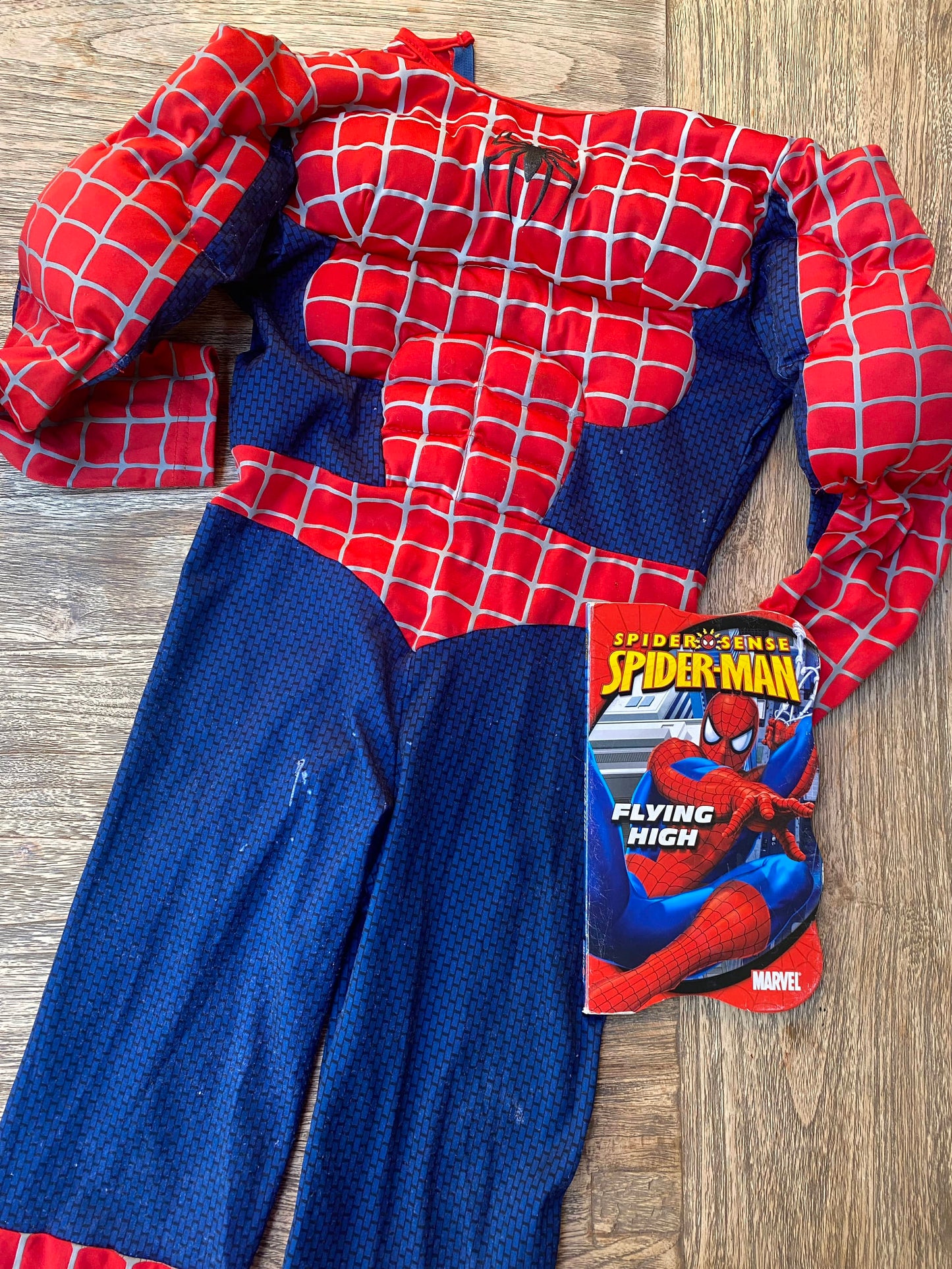 Spiderman Set - Book + Costume - Size Small