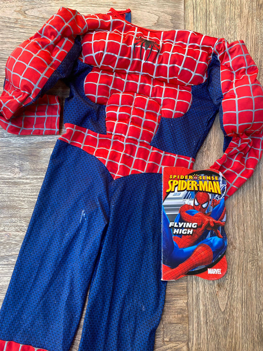 Spiderman Set - Book + Costume - Size Small