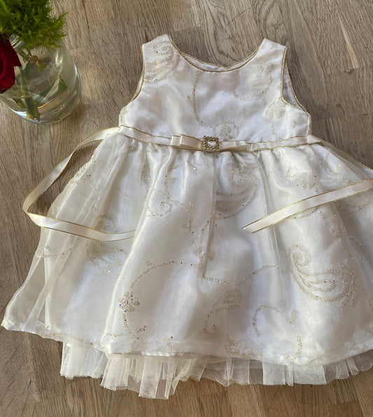 White Sparkle Dress (Pre-Loved) Size 24 Months