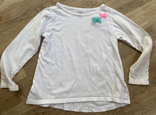 White Long Sleeve t-shirt (Pre-loved) Size 5t - Carter's