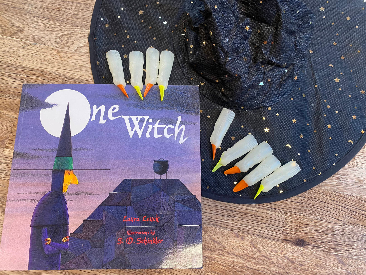 One Witch - Witch Fun Pack - Book, Hat, Witch Fingers (Pre-Loved) -