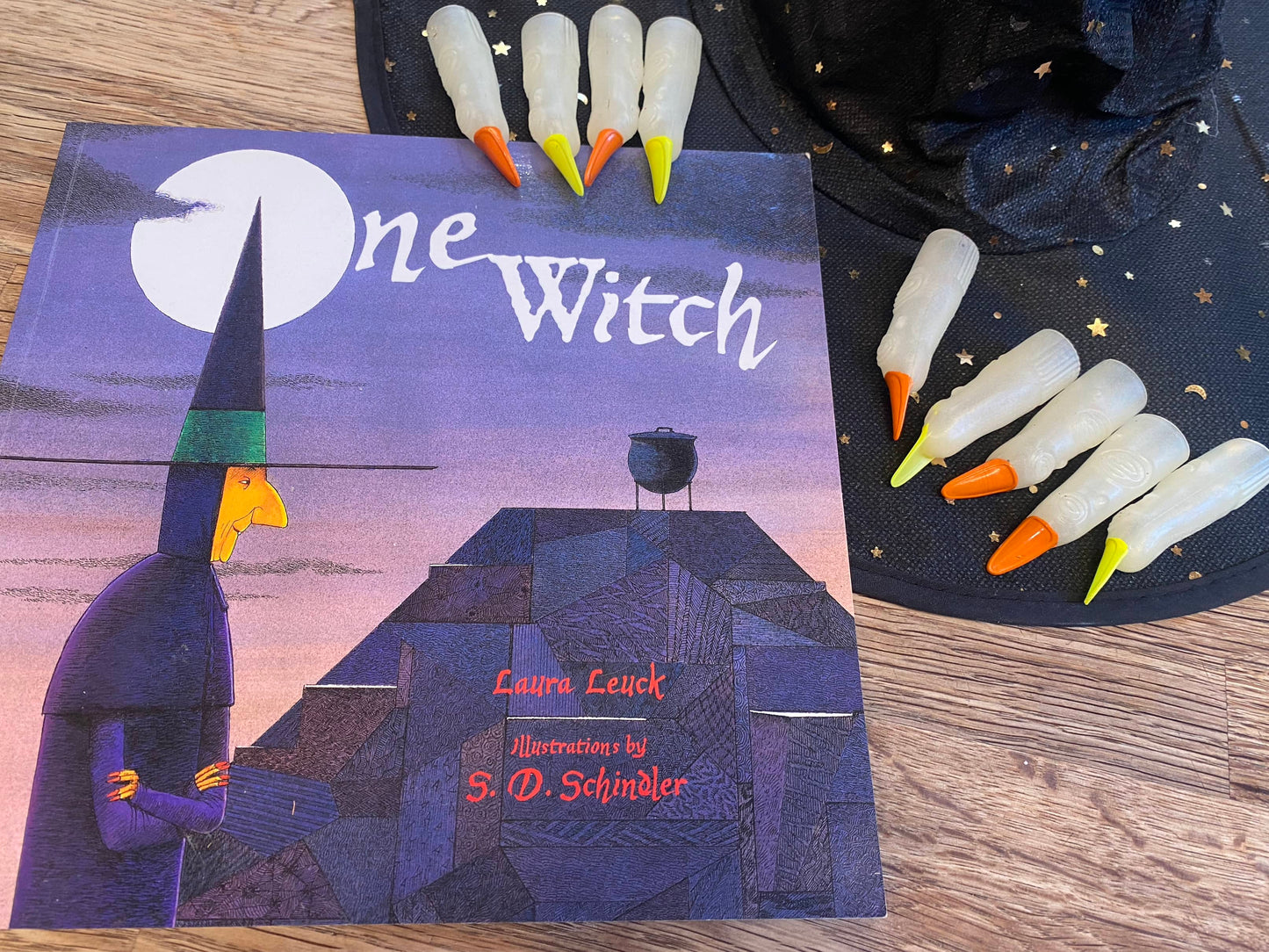 One Witch - Witch Fun Pack - Book, Hat, Witch Fingers (Pre-Loved) -