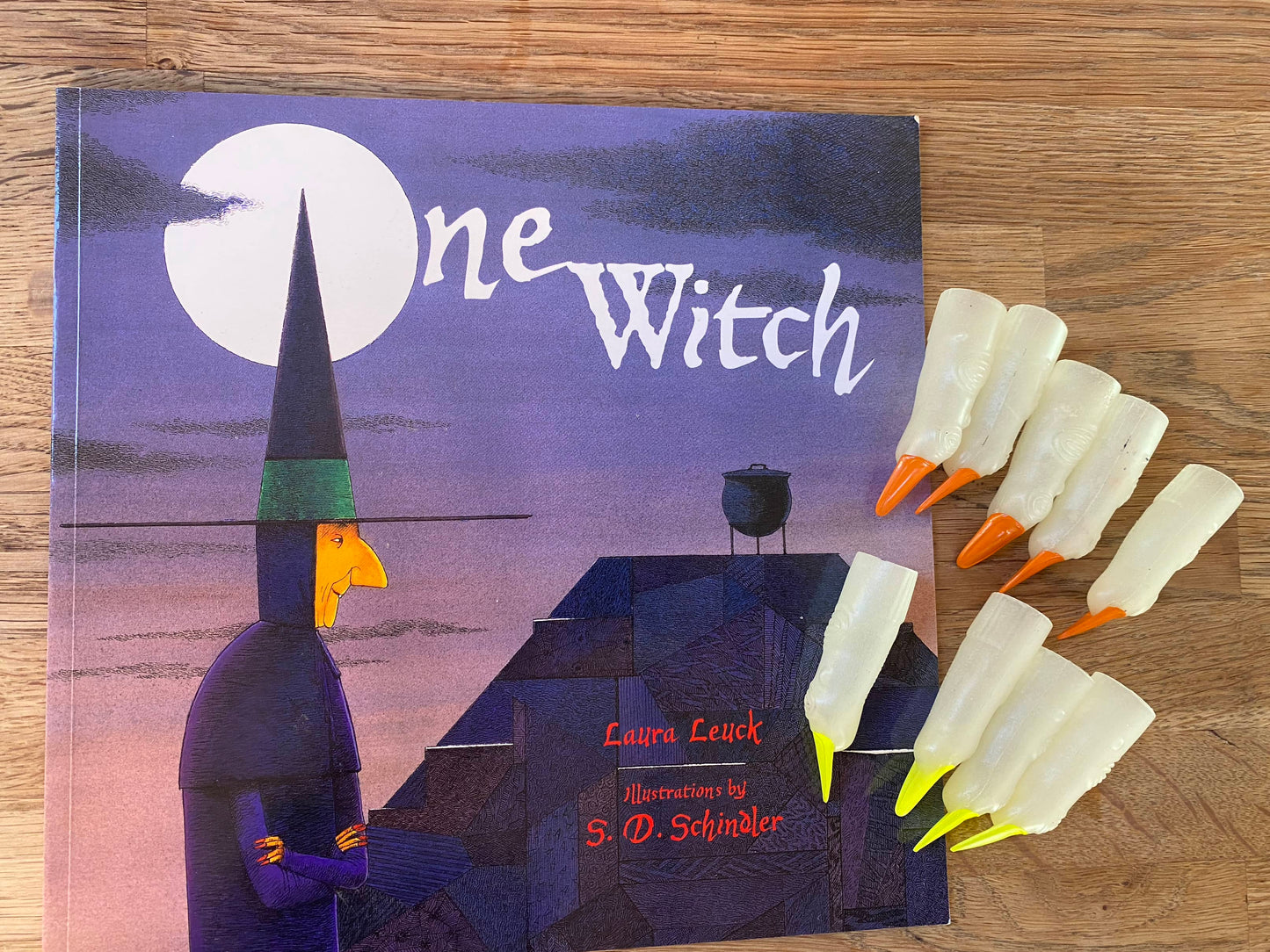 One Witch - Witch Fun Pack - Book, Hat, Witch Fingers (Pre-Loved) -